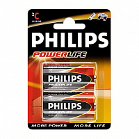 Батарейки C Philips Powerlife LR14 2 шт