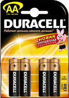 Батарейки AA Duracel New LR6 4 шт