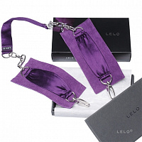 Шелковые наручники с цепочкой Sutra фиолетовые (LELO)