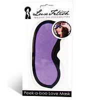 Маска фиолетовая на глаза PEEK-A-BOO LOVE MASK LF6015
