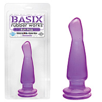Анальный бат-плаг BASIX фиолетовый PD4266-12