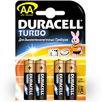 Батарейки AA Duracel Turbo LR6 4 шт