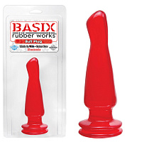 Анальный бат-плаг BASIX красный PD4266-15