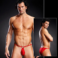 Сексуальные мужские pouch-бикини BLM022-RED L/XL